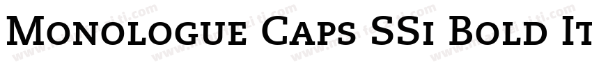 Monologue Caps SSi Bold Italic Small Caps字体转换